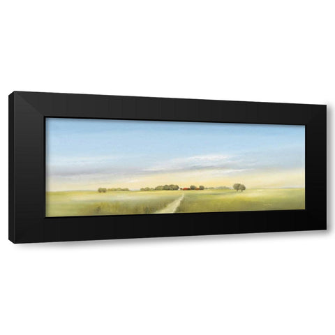 Lowlands II Black Modern Wood Framed Art Print by Paus, Hans