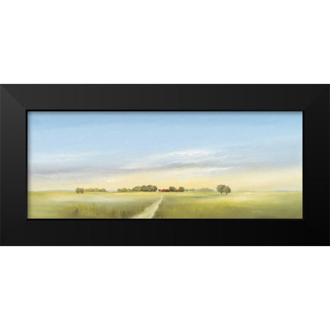 Lowlands II Black Modern Wood Framed Art Print by Paus, Hans