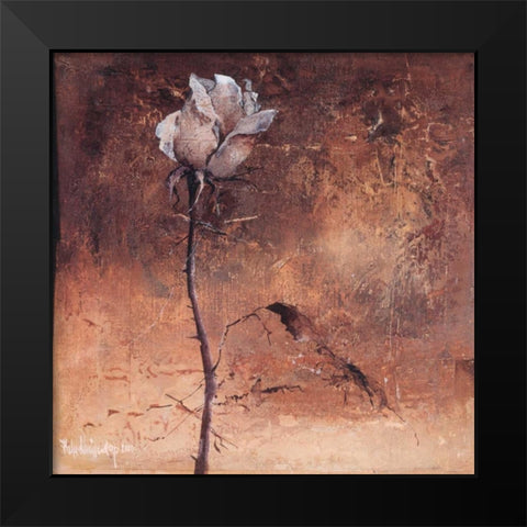 Alone II Black Modern Wood Framed Art Print by Vriesendorp, Heleen