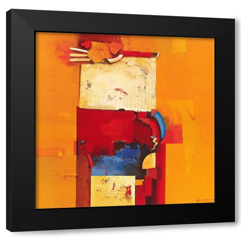 Game over Black Modern Wood Framed Art Print by den Boon, Theo