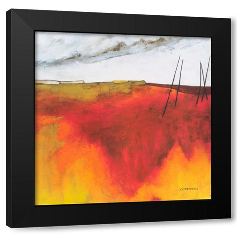 Fascinating Landscape V Black Modern Wood Framed Art Print by Cordaro, Emiliano