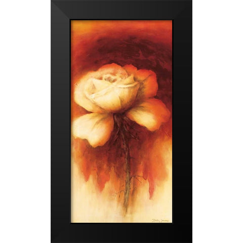 Roses I Black Modern Wood Framed Art Print by Jansma, Betty