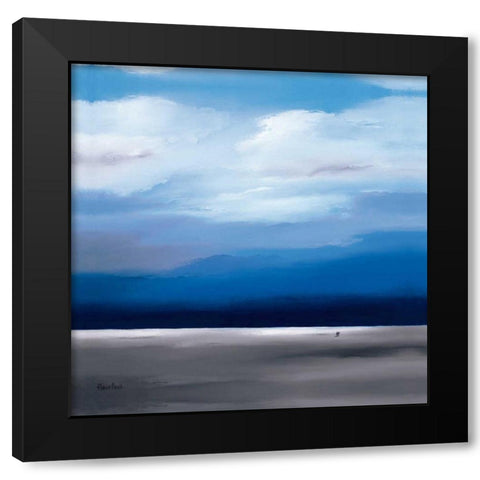 Infinity II Black Modern Wood Framed Art Print with Double Matting by Paus, Hans