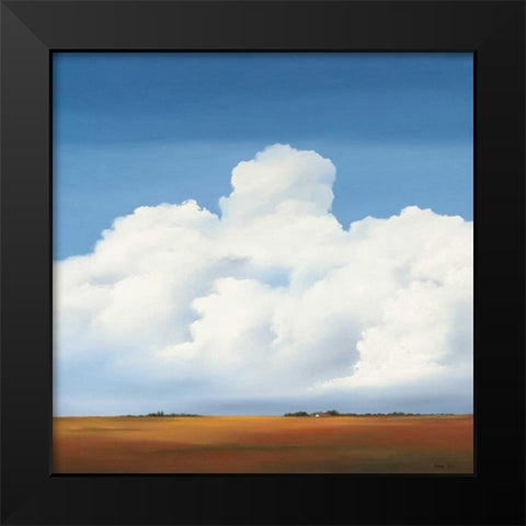 Clouds II Black Modern Wood Framed Art Print by Paus, Hans