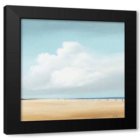 Walking II Black Modern Wood Framed Art Print by Paus, Hans