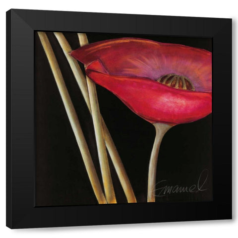 Excellent III Black Modern Wood Framed Art Print with Double Matting by Emanuel, Beate