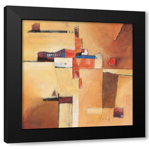 Abstract I Black Modern Wood Framed Art Print by Heigl, Franz