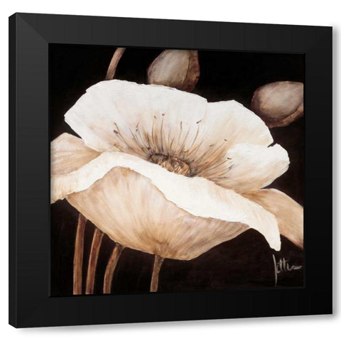 Amazing poppies II Black Modern Wood Framed Art Print with Double Matting by Roseboom, Jettie