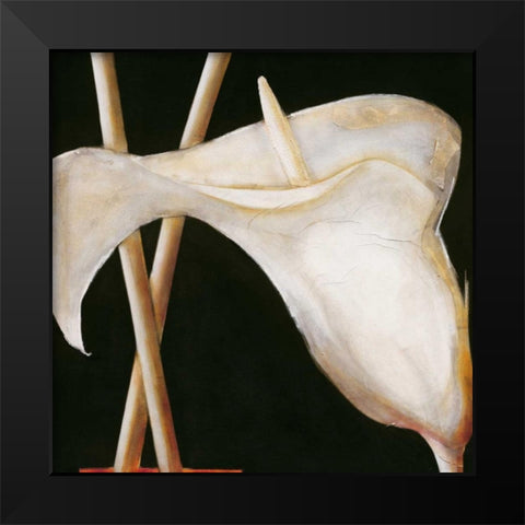 Lily in sepia II Black Modern Wood Framed Art Print by Emanuel, Beate