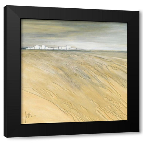 Waving landscape I Black Modern Wood Framed Art Print with Double Matting by Roseboom, Jettie