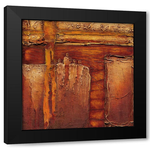 Join together I Black Modern Wood Framed Art Print with Double Matting by Optendrees, Liesbeth