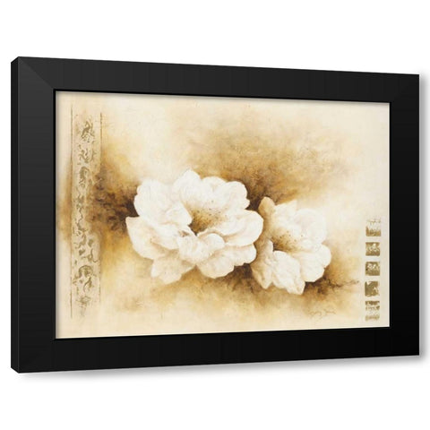 Modest beauty I Black Modern Wood Framed Art Print with Double Matting by Jansma, Betty