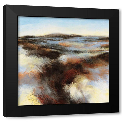 Dune II Black Modern Wood Framed Art Print with Double Matting by Boersma, D