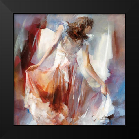 Summerdress II Black Modern Wood Framed Art Print by Haenraets, Willem