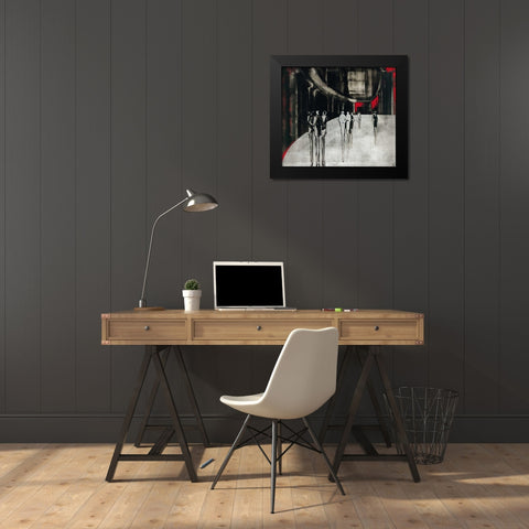City scene I Black Modern Wood Framed Art Print by Radzetska, Elena