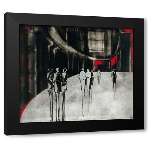 City scene I Black Modern Wood Framed Art Print by Radzetska, Elena
