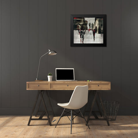 City scene II Black Modern Wood Framed Art Print by Radzetska, Elena