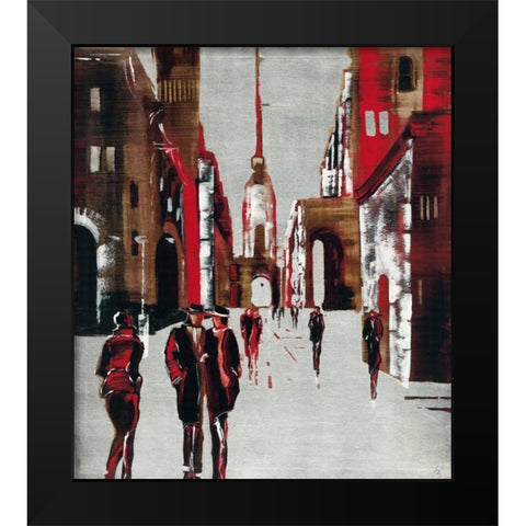 City scene III Black Modern Wood Framed Art Print by Radzetska, Elena