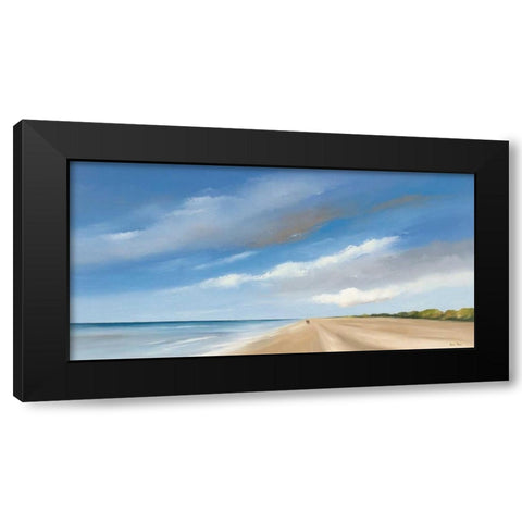 Along the Sea I Black Modern Wood Framed Art Print by Paus, Hans