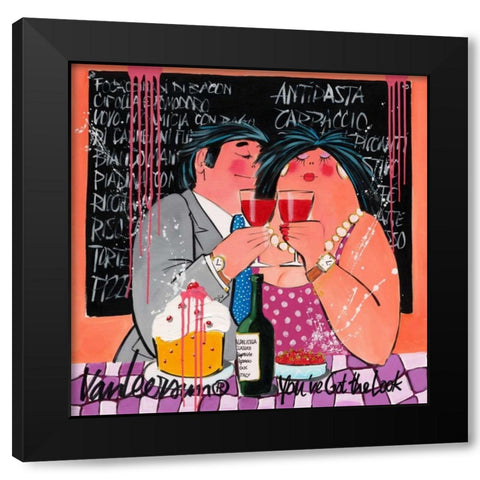 You got the look Black Modern Wood Framed Art Print by van Leersum, El