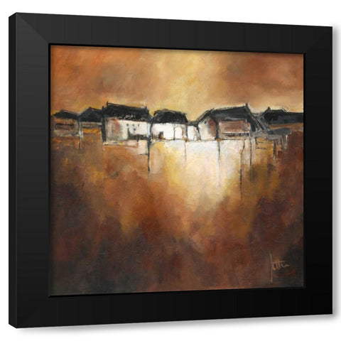 Restful scene III Black Modern Wood Framed Art Print with Double Matting by Roseboom, Jettie