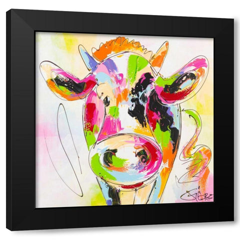 Its me muh Black Modern Wood Framed Art Print by Fiore, Art