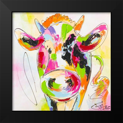 Its me muh Black Modern Wood Framed Art Print by Fiore, Art