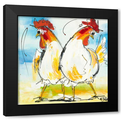 Tokkie I Black Modern Wood Framed Art Print by Fiore, Art