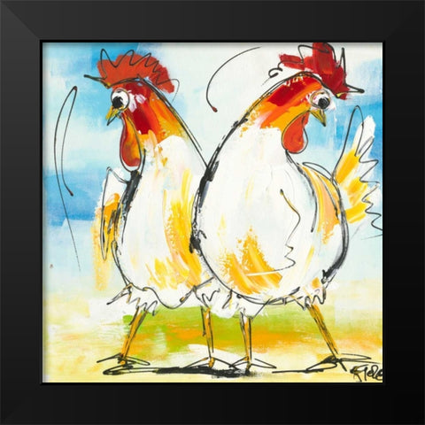 Tokkie I Black Modern Wood Framed Art Print by Fiore, Art