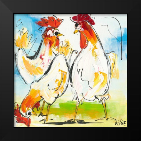 Tokkie II Black Modern Wood Framed Art Print by Fiore, Art