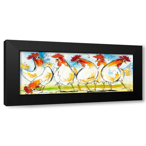 Tokkie III Black Modern Wood Framed Art Print by Fiore, Art