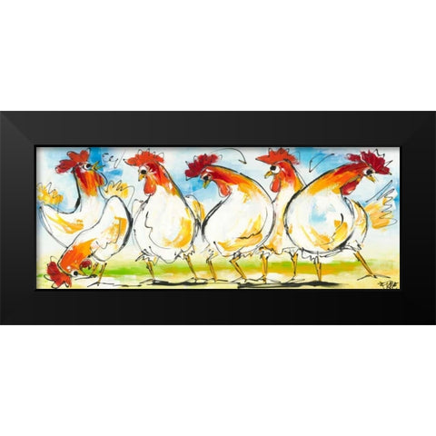 Tokkie III Black Modern Wood Framed Art Print by Fiore, Art