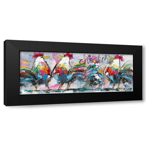 Discussions Black Modern Wood Framed Art Print by Fiore, Art