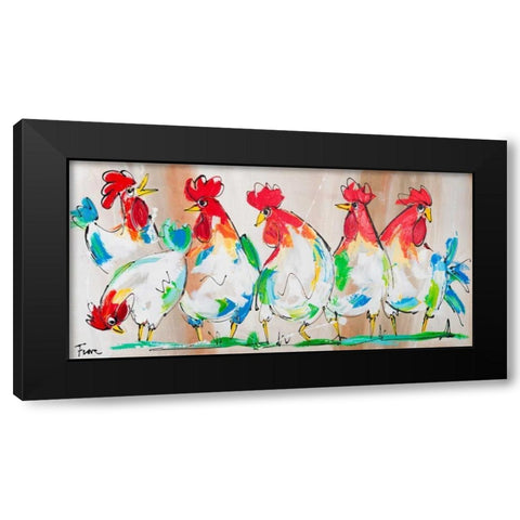 Brothers and Black Modern Wood Framed Art Print by Fiore, Art