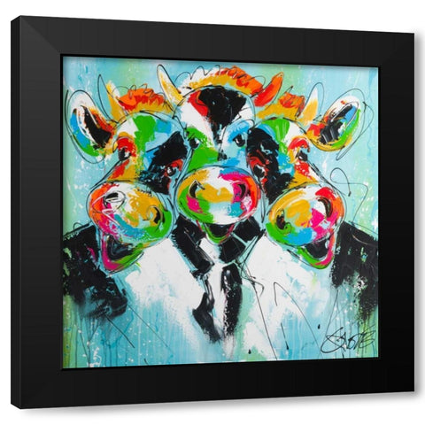 Smiling all day II Black Modern Wood Framed Art Print by Fiore, Art