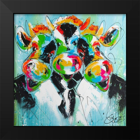 Smiling all day II Black Modern Wood Framed Art Print by Fiore, Art