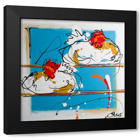 Sleeping and dreaming  Black Modern Wood Framed Art Print by Fiore, Art