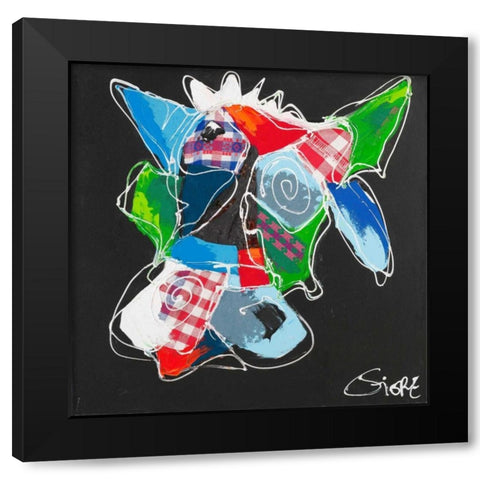 Cool animal II Black Modern Wood Framed Art Print by Fiore, Art