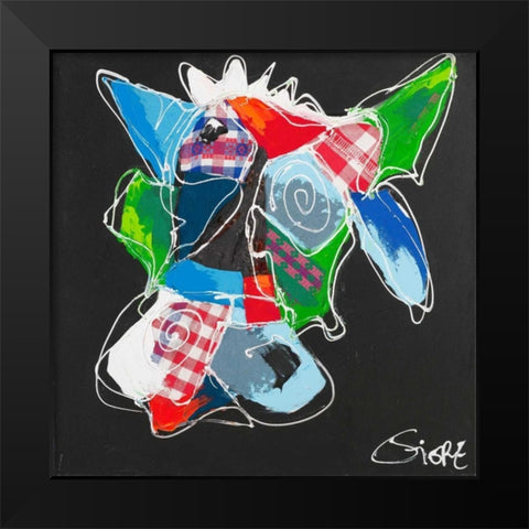 Cool animal II Black Modern Wood Framed Art Print by Fiore, Art