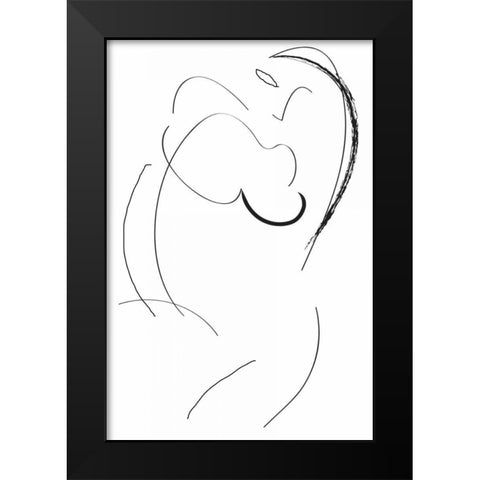 Signatura I Black Modern Wood Framed Art Print by Waltz, Anne