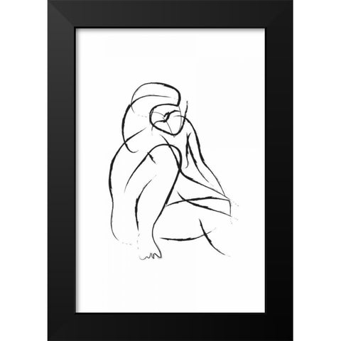 Signatura III Black Modern Wood Framed Art Print by Waltz, Anne