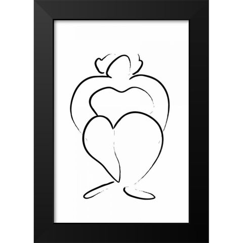 Signatura V Black Modern Wood Framed Art Print by Waltz, Anne