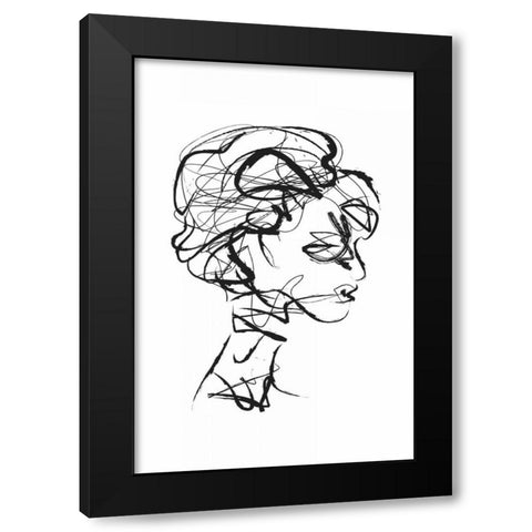Portretta Black Modern Wood Framed Art Print by Waltz, Anne