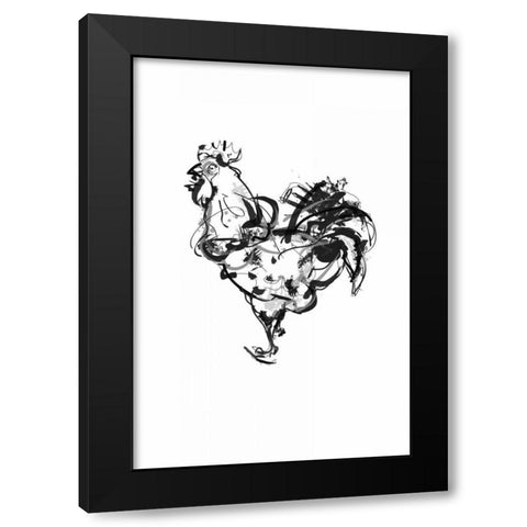 Cockella Black Modern Wood Framed Art Print with Double Matting by Waltz, Anne