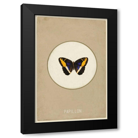 Papillion Black Modern Wood Framed Art Print by Waltz, Anne