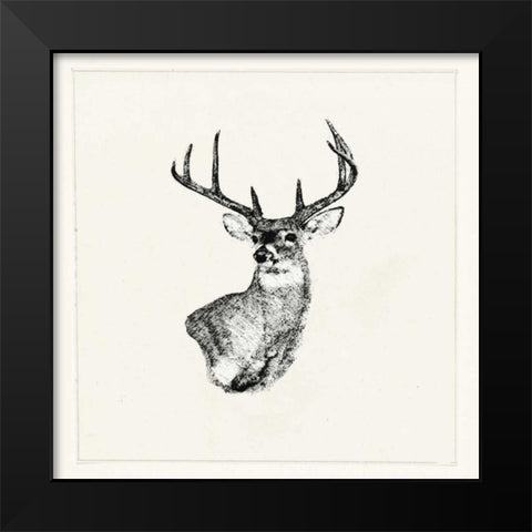 Adeerable II Black Modern Wood Framed Art Print by Waltz, Anne