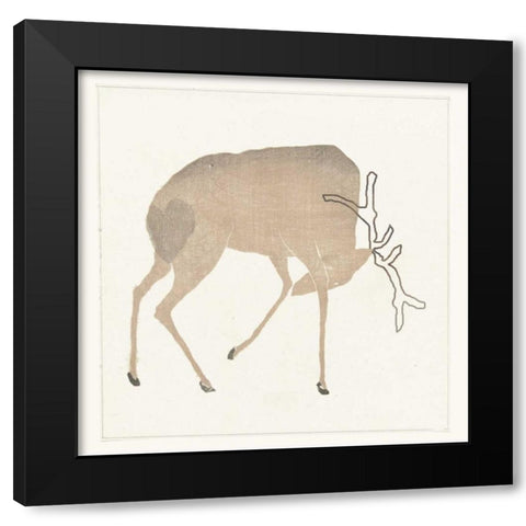 Hertje Black Modern Wood Framed Art Print by Waltz, Anne