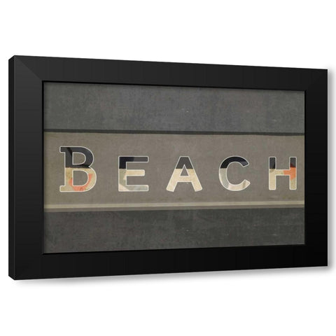 Beach III Black Modern Wood Framed Art Print by Waltz, Anne