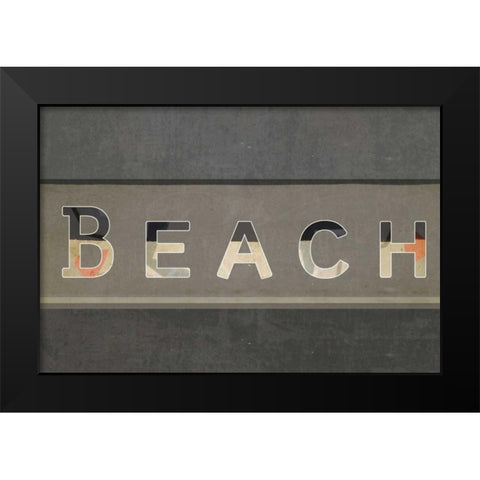 Beach III Black Modern Wood Framed Art Print by Waltz, Anne