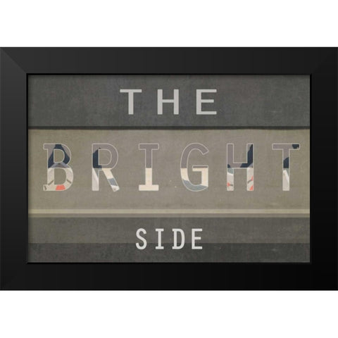 The bright side Black Modern Wood Framed Art Print by Waltz, Anne